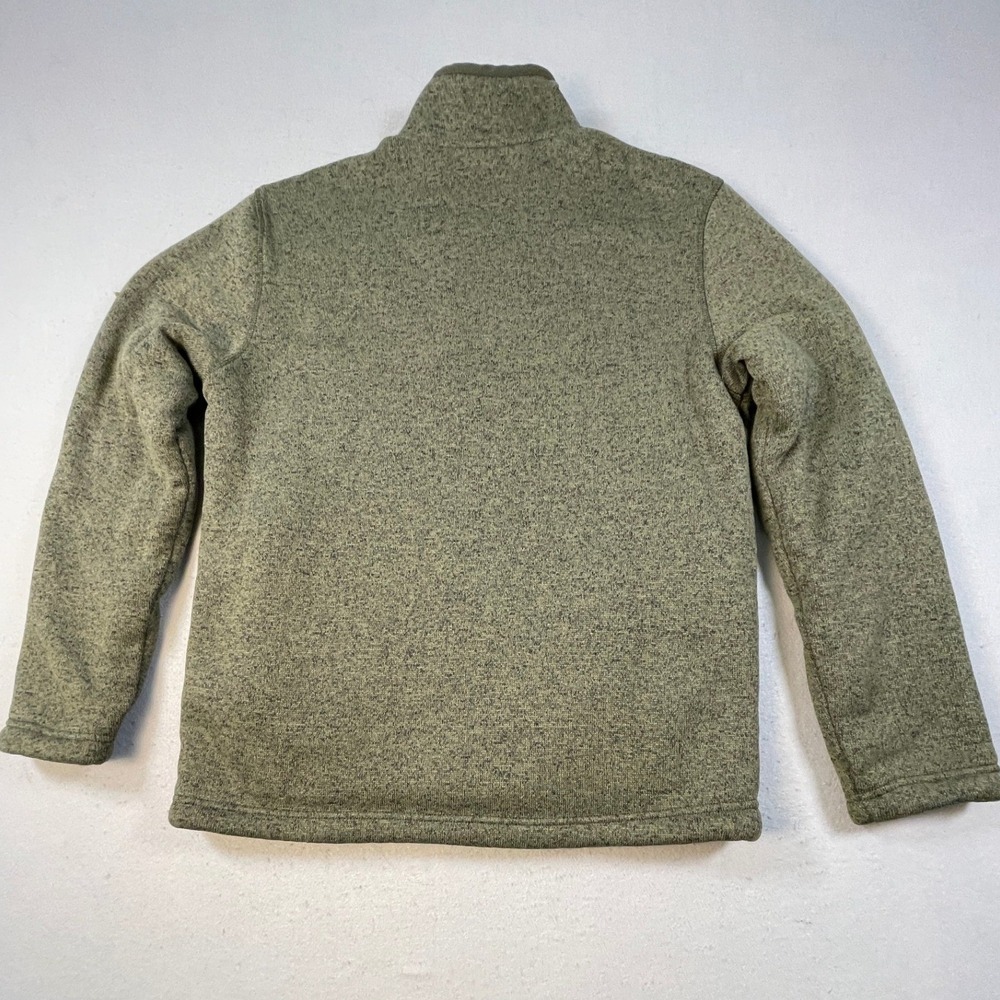 Orvis Pullover Men M Green Classic Collection Sherpa Lined Quarter Zip Sweater - Picture 11 of 11